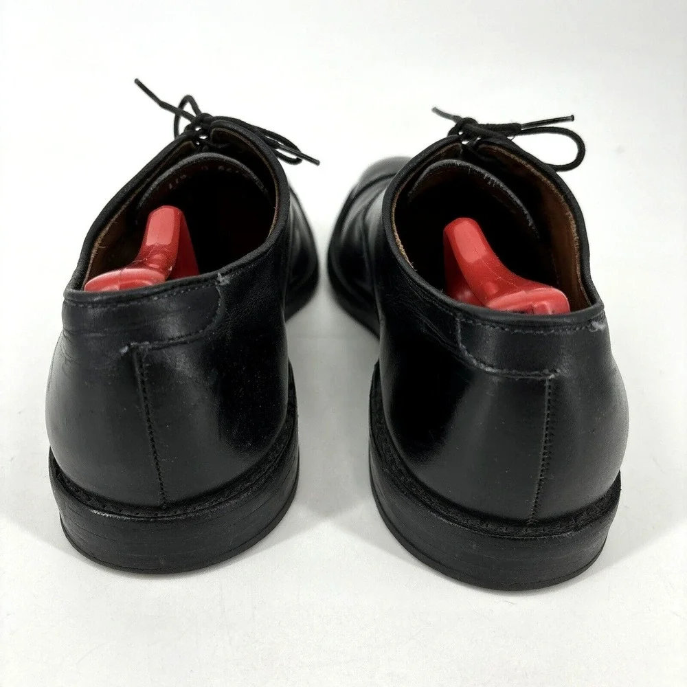 Mens 11.5‎ B Allen Edmonds Park Avenue Black Cap Toe Oxford Dress Shoes USA